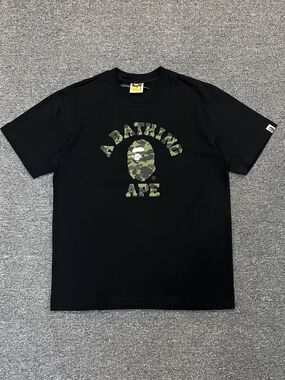 Bape Black Camouflage Ape Head T-Shirt